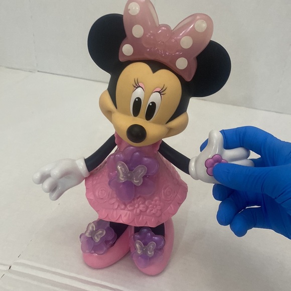 DISNEY talking singing Minnie Mouse light up push press flower toy colors - Picture 13 of 13